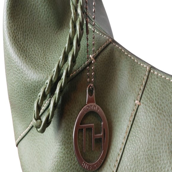 Tommy Hilfiger Light Green Faux Leather Purse 25$ Size 17''x7'' Like New - Picture 3 of 7